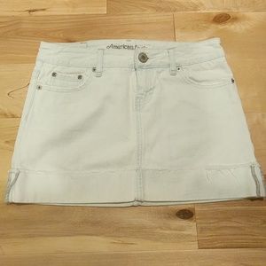 AE Faded Denim Mini Skirt